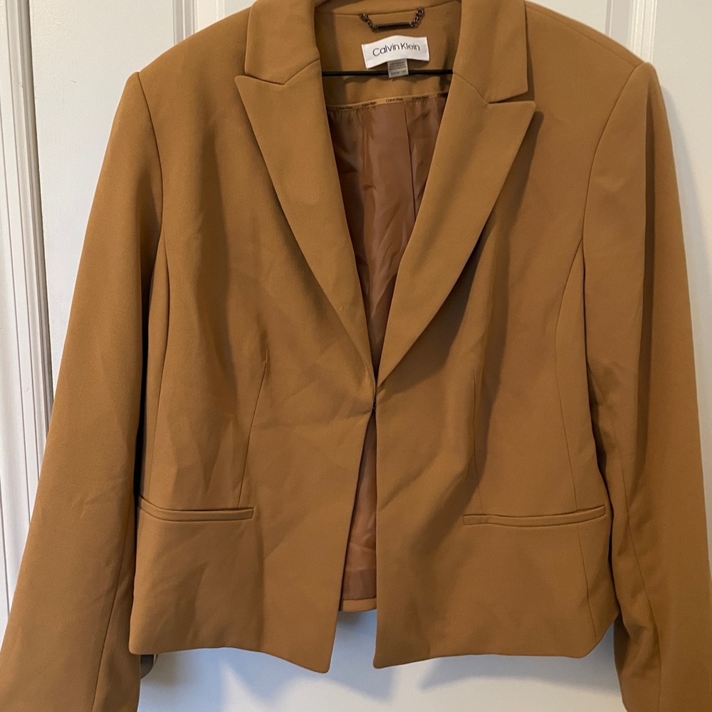 Calvin Klein Women's Tan Blazer
